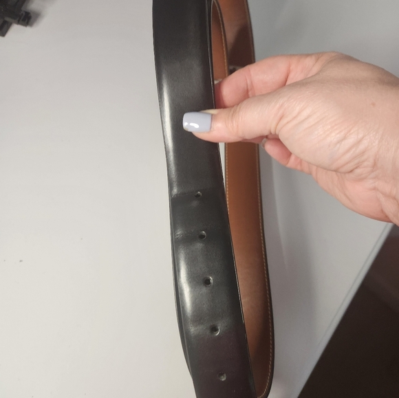 Men's Black Leather Belt, Sixe 2x - Picture 3 of 3